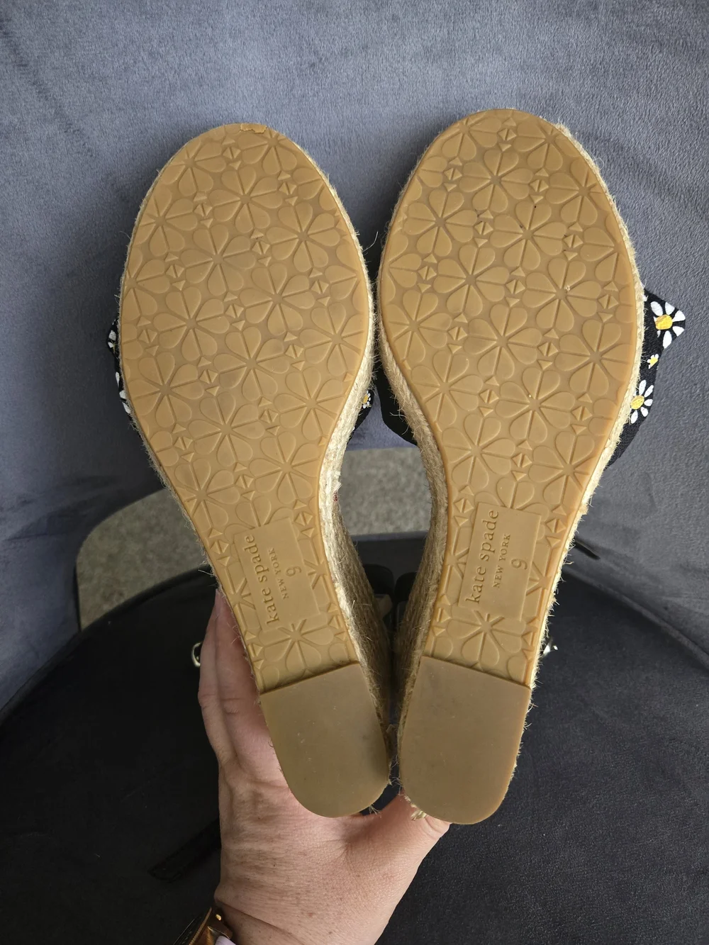kate spade black espadrille